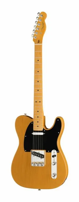 Fender Am Pro Clsc Tele MN BTB ujęta od przodu na neutralnym tle