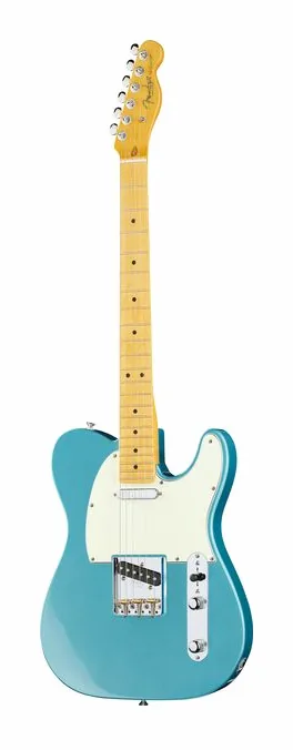 Fender Am Pro Clsc Tele MN FLPB ujęta od przodu na neutralnym tle