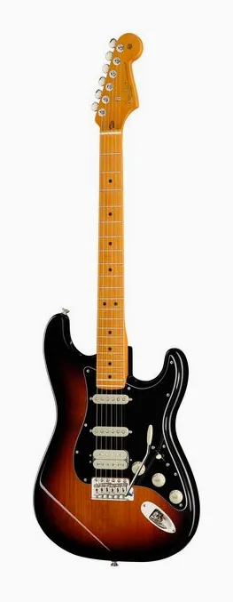 Fender Am Pro Clsc Strat HSS MN 3TS widziana od przodu
