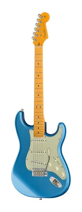Fender Am Pro Clsc Strat MN FLPB z bliska od przodu