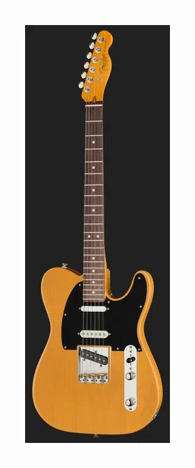 Fender Am Pro Clsc Tele SSS MN FLPB sfotografowana frontalnie