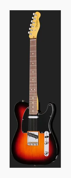 Fender Am Pro Clsc Tele RW 3TS, główka z kluczami i logo