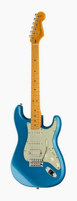 Fender Am Pro Clsc Strat HSS MN FLPB widziana od przodu