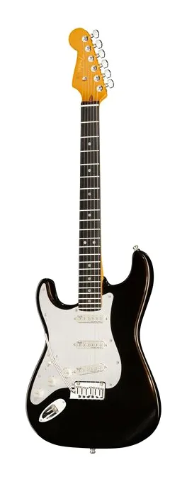 Fender Am Ultra II Strat LH EB TXT z bliska od przodu