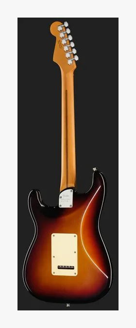 Fender Am Ultra II Strat HSS EB UBST, główka z kluczami i logo
