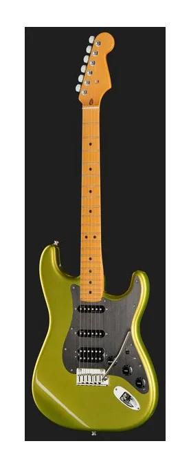 Fender Am Ultra II Strat HSS MN SFL, główka z kluczami i logo