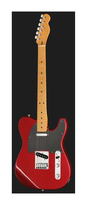 Fender Am Ultra II Tele MN SRD, główka z kluczami i logo