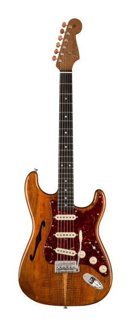Fender Artisan Koa Thinline Strat AN widziana od przodu