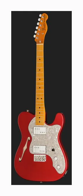 Fender AV II 72 Tele Thinline MN CAR, linie korpusu z góry
