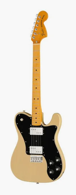 Fender AV II 75 Tele Deluxe MN VBL sfotografowana frontalnie