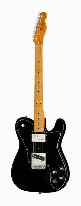 Fender AV II 77 TELE CUSTOM MN BLK widziana od przodu