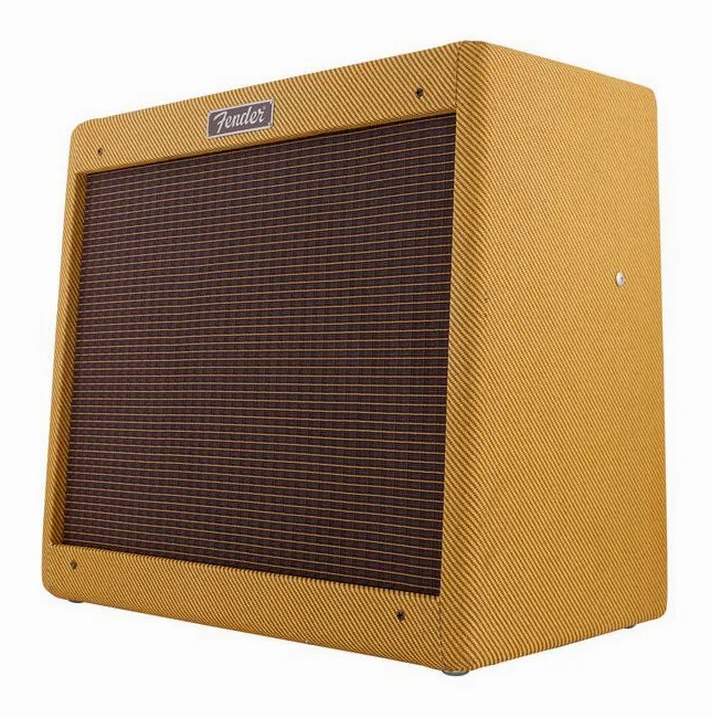 Fender Blues Junior Lacquered Tweed, narożnik obudowy