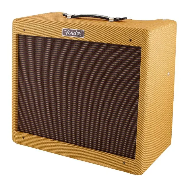 Fender Blues Junior Lacquered Tweed z bliska od przodu