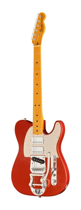 Fender Campbell Red Dog TELE MN RDR ujęta od przodu na neutralnym tle