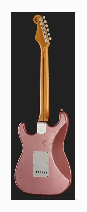 Fender 1958 CR Strat Relic ABMM, linie korpusu z góry