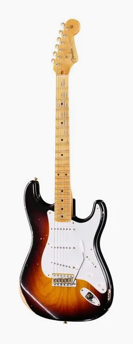 Fender 1958 CR Strat Relic WF 2TSB z bliska od przodu
