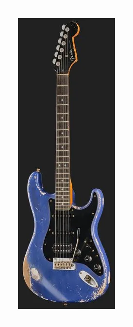 Fender Custom Violet Strat Relic MBAM, profil boczny korpusu