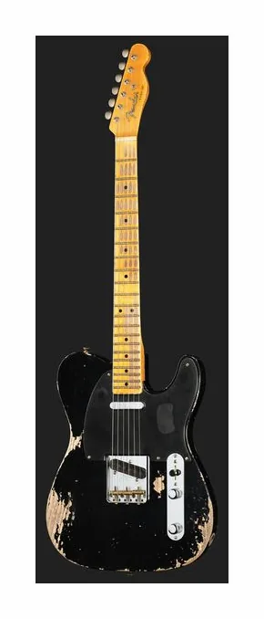 Fender 1950 Double Esquire HANB ujęta od przodu na neutralnym tle