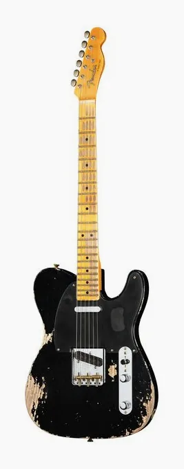 Fender 1950 Double Esquire HAB ujęta od przodu na neutralnym tle