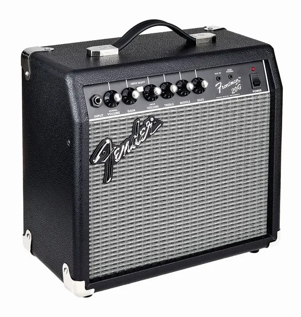 Fender Frontman 20G, panel sterowania z bliska