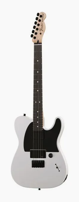 Fender Jim Root Telecaster Flat White ujęta od przodu na neutralnym tle