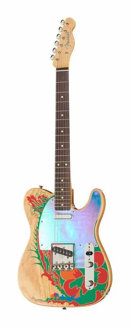 Fender Jimmy Page Telecaster RW NAT ujęta od przodu na neutralnym tle