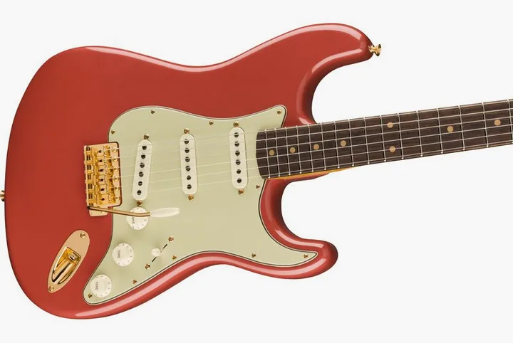 Fender Johnny A. Strat RW SSG, mostek i klucze strojcze