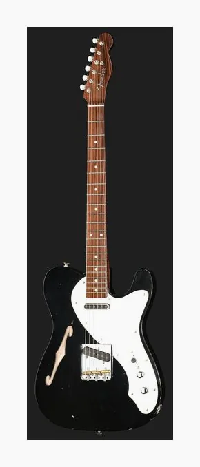 Fender LTD 50 Tele Thinline RW AB, korpus i lakier z bliska