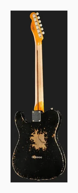 Fender LTD 52 Tele Aged Black SHRelic, linie korpusu z góry