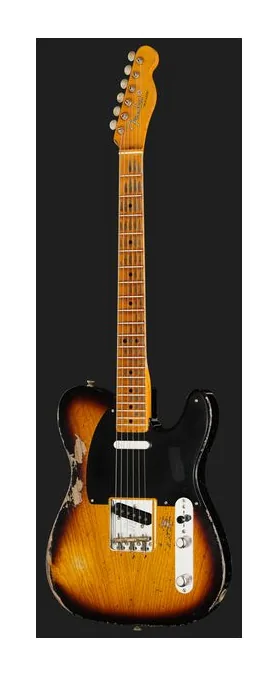 Fender LTD 52 Tele Aged Black SHRelic sfotografowana frontalnie