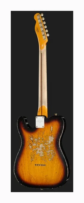 Fender LTD 52 Tele 2CSB SHRelic, linie korpusu z góry