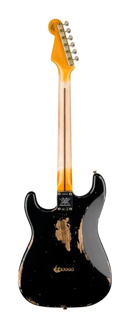 Fender LTD 54 Strat HR Aged Black, profil boczny korpusu