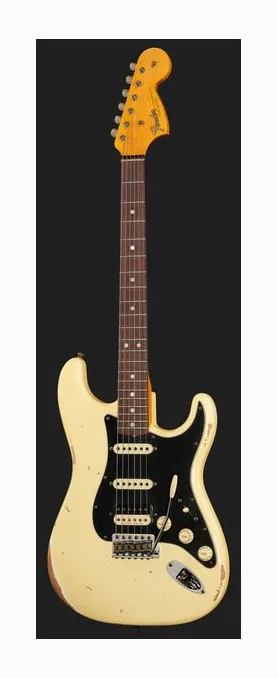 Fender LTD 67 Strat HSS Vintage White, główka z kluczami i logo