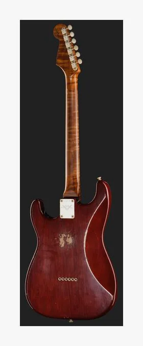 Fender LTD Artisan P90 Strat AVB, główka z kluczami i logo