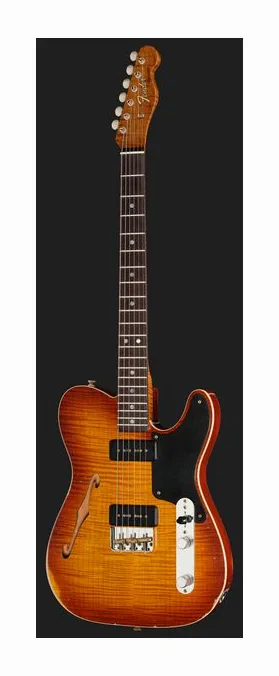 Fender LTD Artisan P90 Strat AVB ujęta od przodu na neutralnym tle