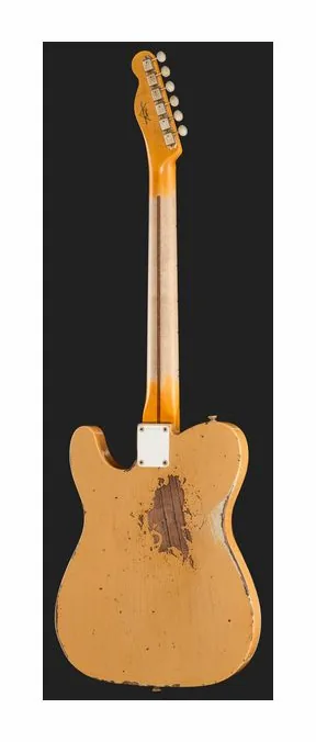 Fender LTD Blackguard Cunife Tele NBL, profil boczny korpusu
