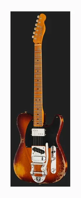 Fender LTD Blackguard Cunife Tele NBL widziana od przodu