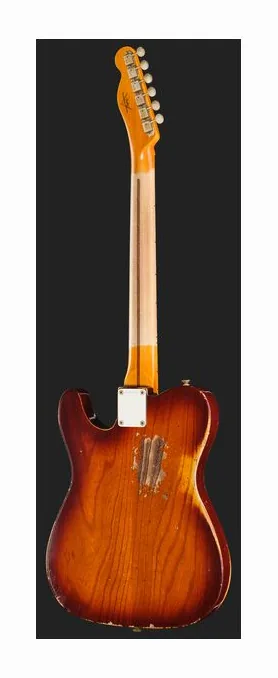 Fender LTD Blackguard Cunife Tele AVB, główka z kluczami i logo