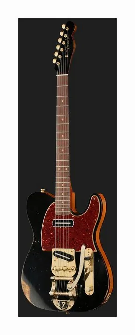 Fender LTD Bow Tie Tele Bigsby BK, przełącznik przetworników i gniazdo wyjściowe