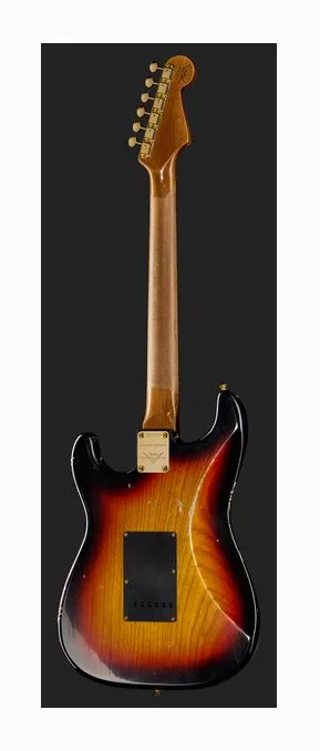 Fender LTD Custom '62 Strat RL BSB, profil boczny korpusu