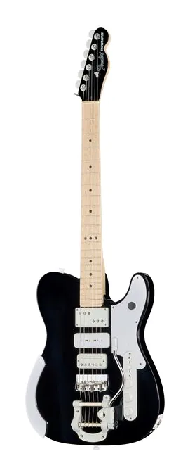 Fender LTD Jack White Triplecaster BK widziana od przodu