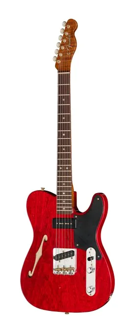 Fender LTD P90 Korina Tele Jmr ACT z bliska od przodu