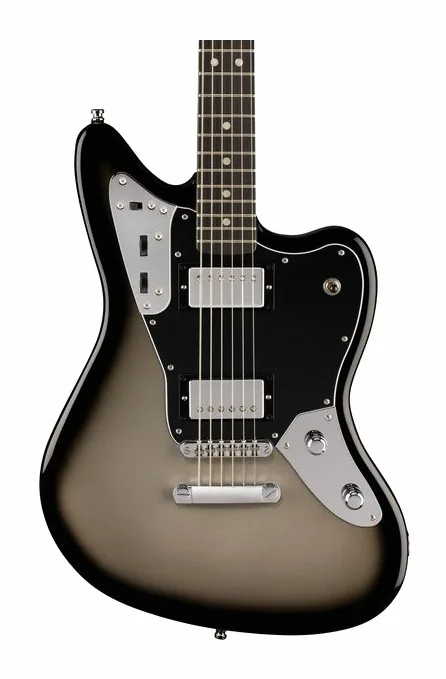 Fender LTD Player Fusion Jag Bari SLV, główka z kluczami i logo