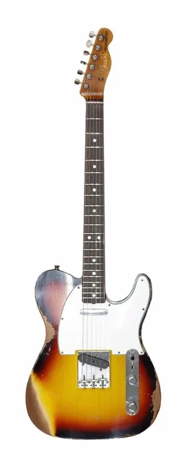 Fender LTD Roasted Tele Pro 3TSB sfotografowana frontalnie