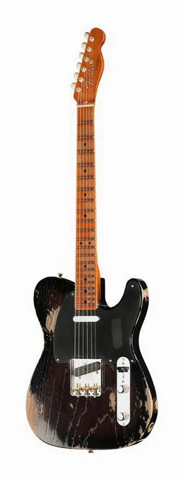 Fender LTD Roasted Reverse 50s Tele B ujęta od przodu na neutralnym tle