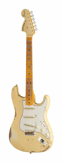 Fender LTD 1969 Strat HR AVWwMC ujęta od przodu na neutralnym tle