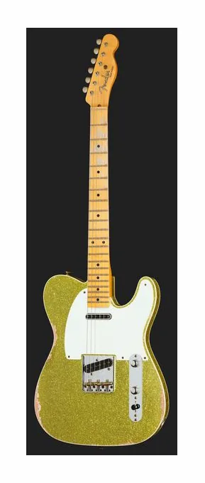 Fender LTD Tomatillo Tele Rel ACS, główka z kluczami i logo