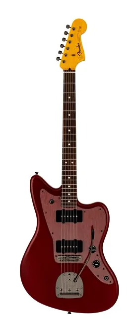Fender MIJ Hybrid II Jazzmaster MIR ujęta od przodu na neutralnym tle