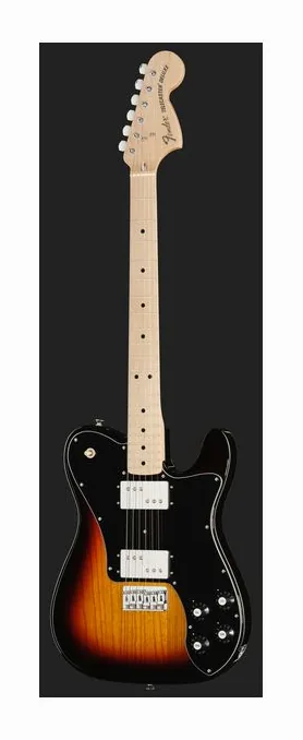 Fender MIJ Trad 70s Tele Deluxe 3TS, linie korpusu z góry
