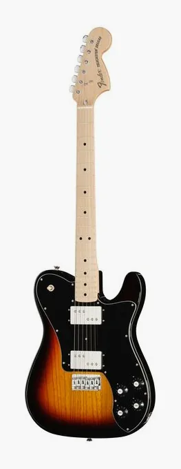 Fender MIJ Trad 70s Tele Deluxe 3TS z bliska od przodu